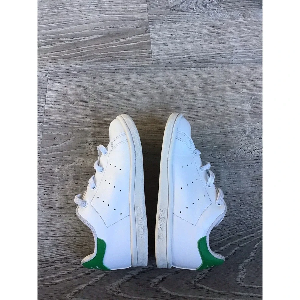 Adidas Stan Smith Toddler 9K White Lace Up Sneakers JP9723 Shoes